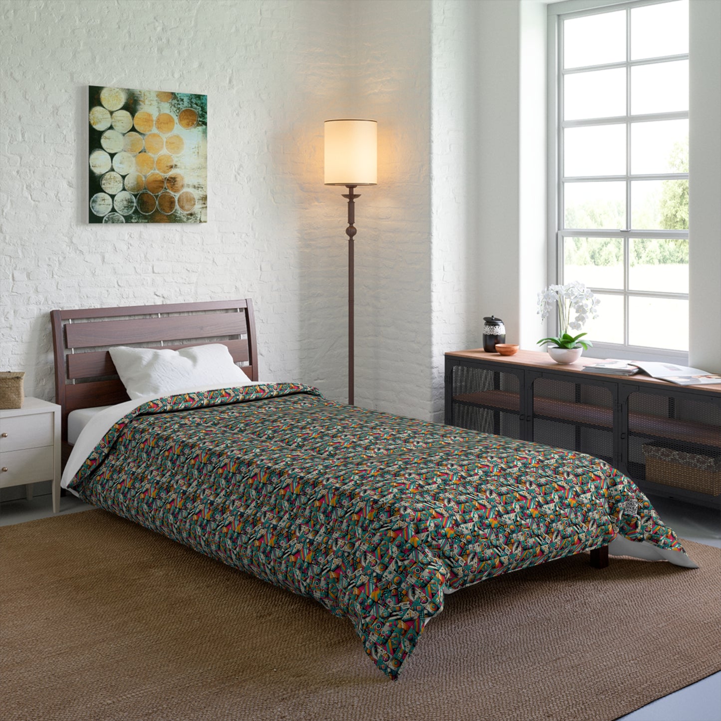 Graffiti Fusion Modern Street Art Fusion Comforter - 8404 Design-58