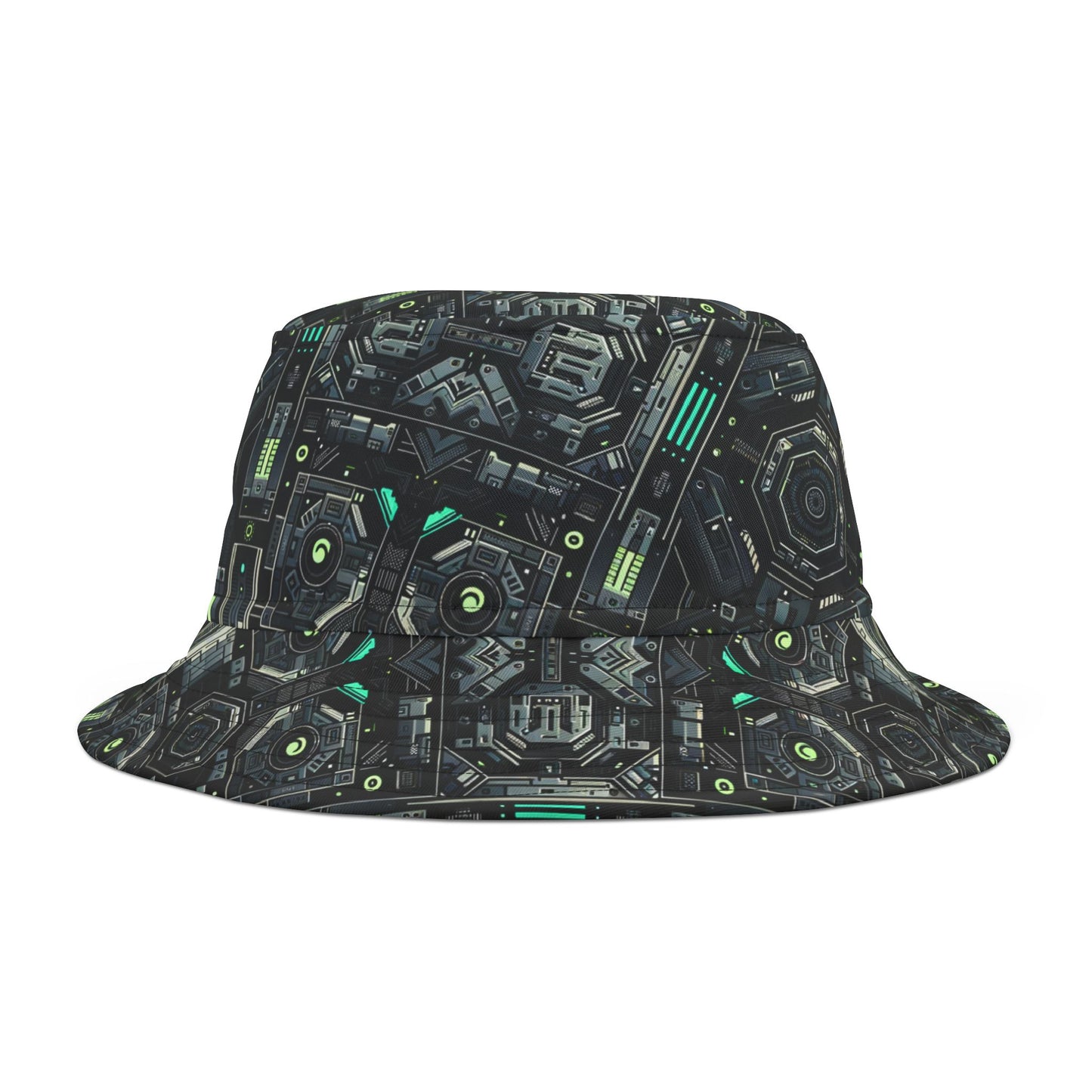 Tech Noir Tech-Forward Minimalism Bucket Hat - 8404 Design-52