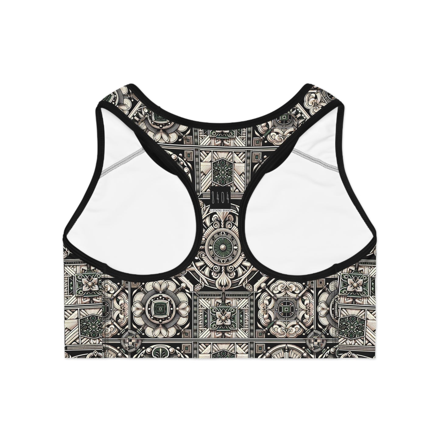 Cyber Garden Party Tech Garden Extravaganza Sports Bra - 8404 Design-45
