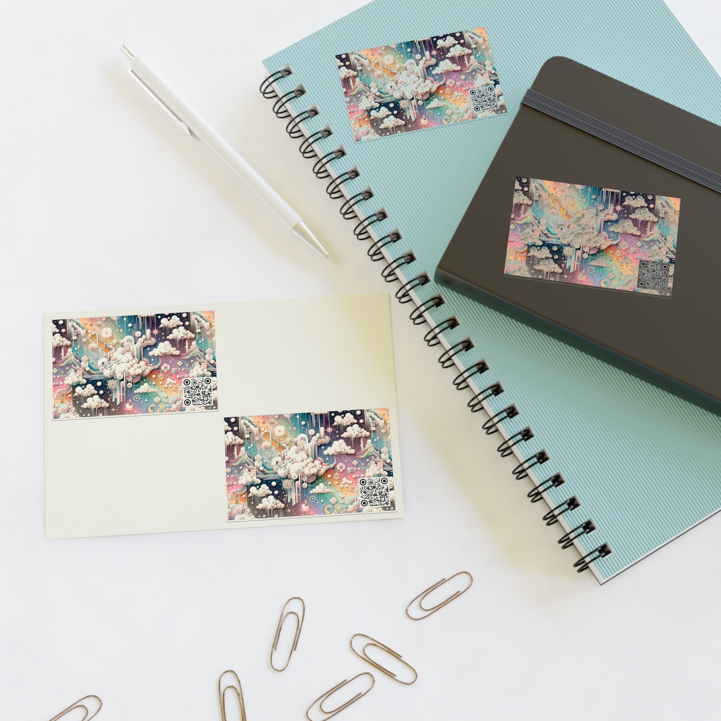 Digital Dreamland Whimsical and Nostalgic Streetwear With a Digital Twist Sticker Sheets - 8404 Design-52