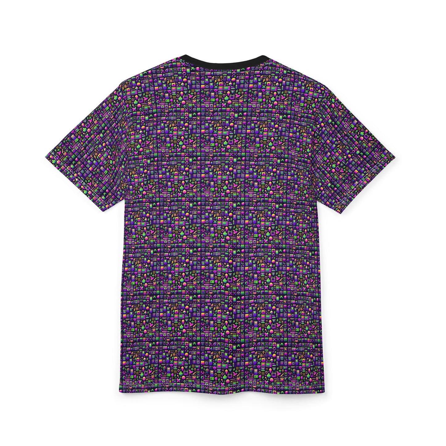 Digital Nostalgia Remix Modern Vintage Fusion Unisex Cut & Sew Tee - 8404 Design-49