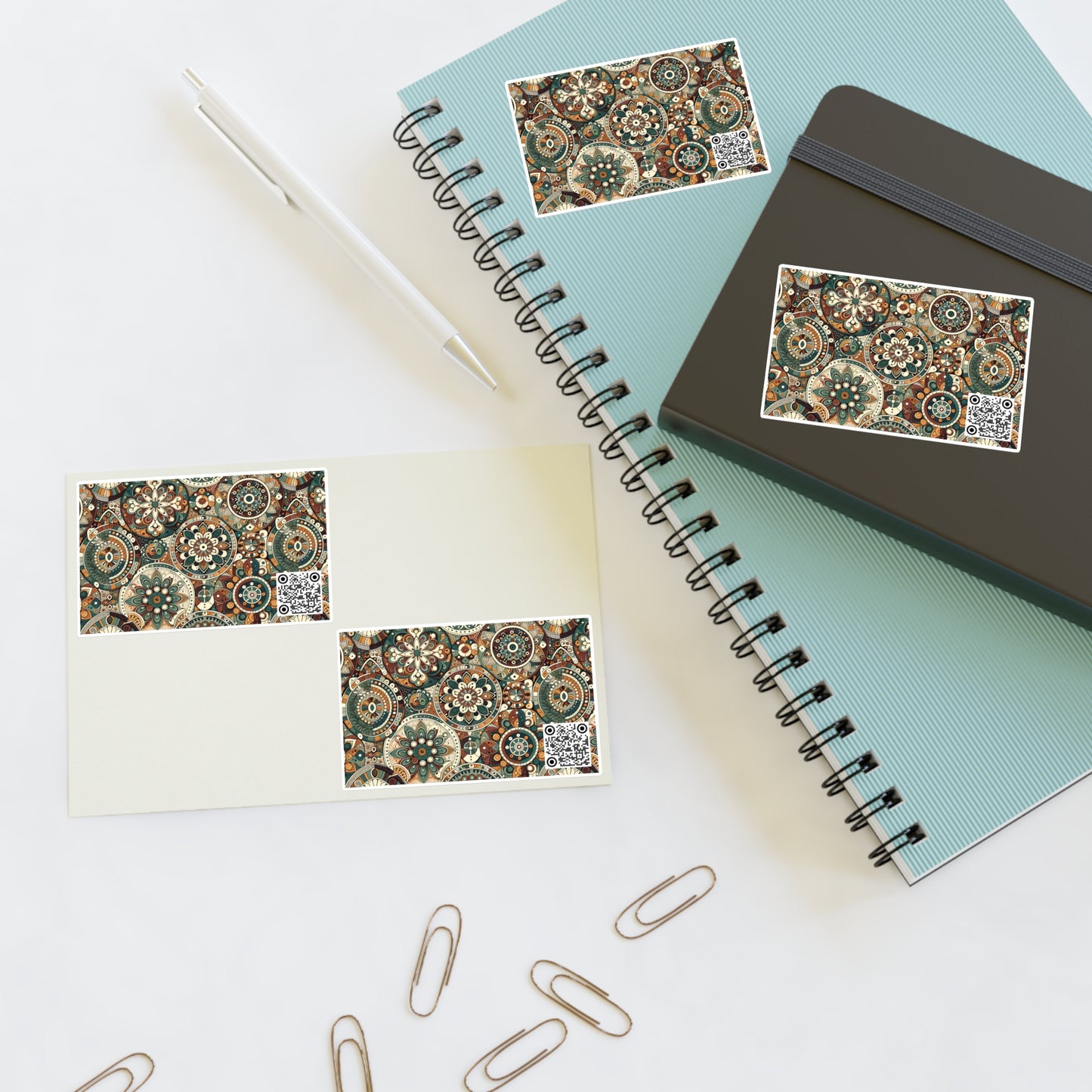 Cultural Artisanal Fusion Cultural Artisanal Streetwear Sticker Sheets - 8404 Design-61