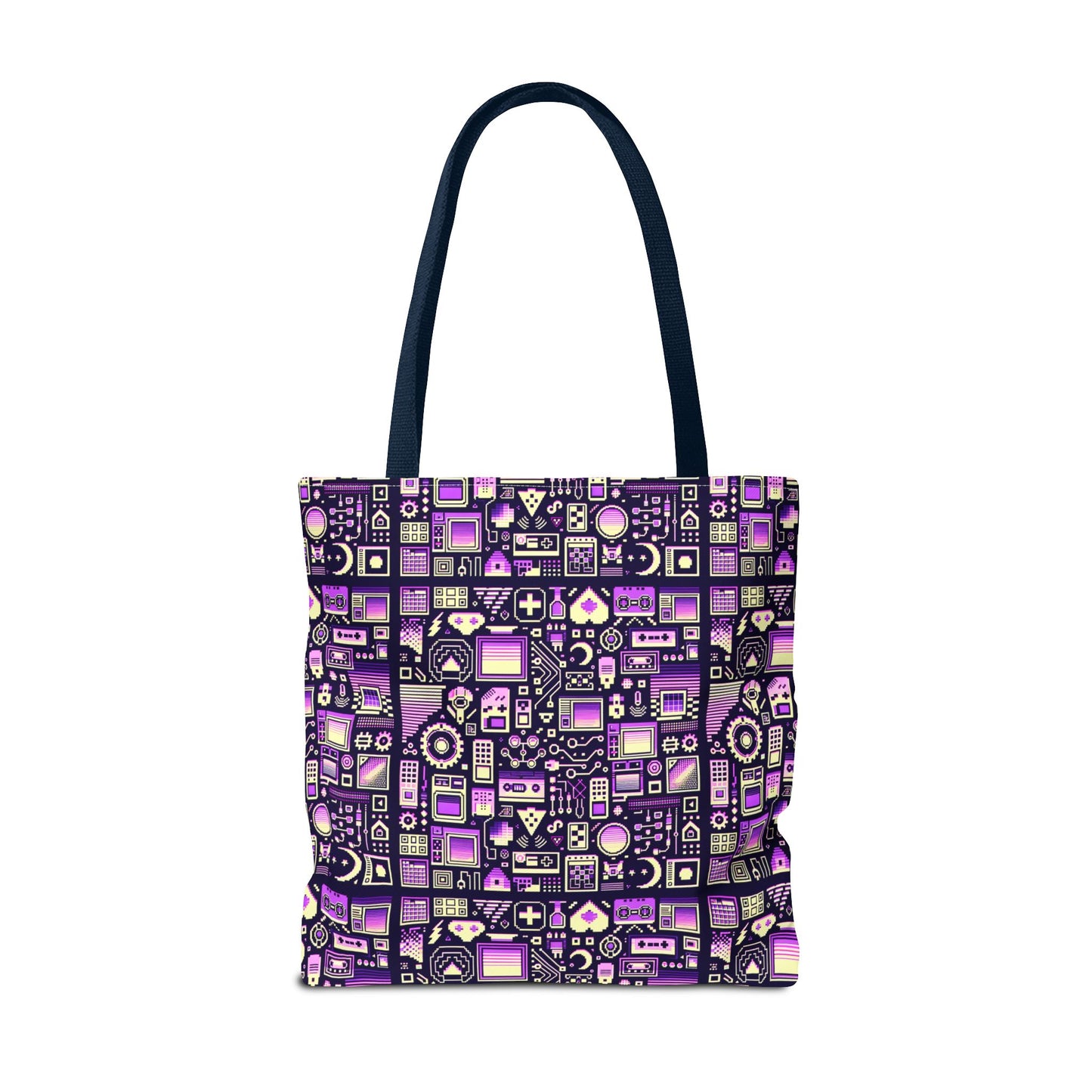 Digital Nostalgia Remix Modern Vintage Fusion Tote Bag - 8404 Design-54