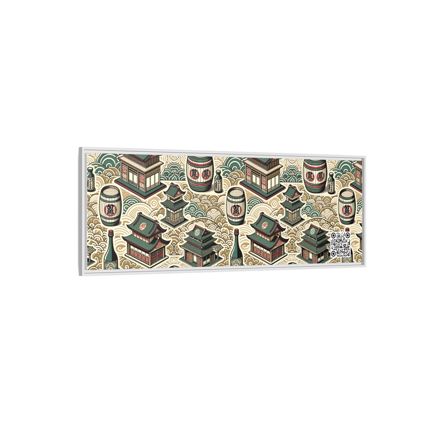 Cultural Artisanal Fusion Contemporary Cultural Elegance Matte Canvas, Framed (multi-Color) - 8404 Design-68 B