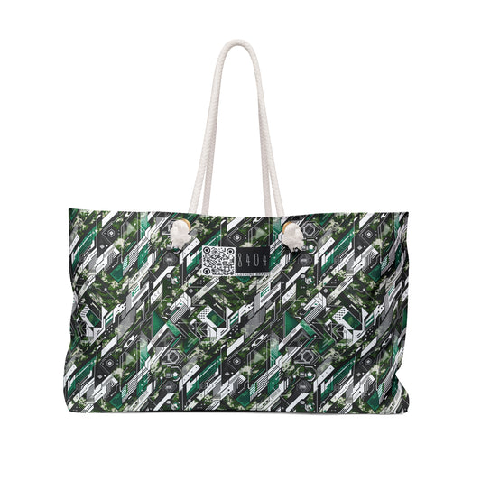 Tech Camo Fusion Tech-Forward Streetwear With a Futuristic Edge Weekender Bag - 8404 Design-63