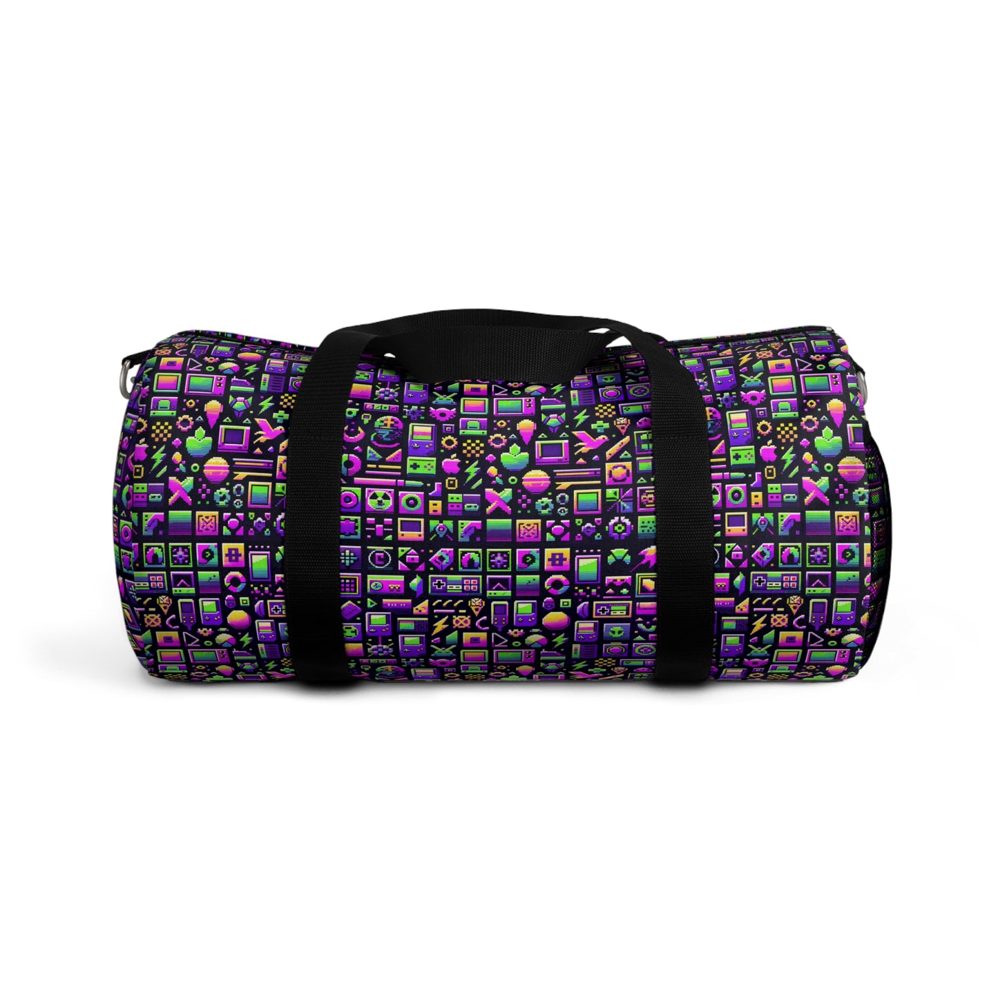 Digital Nostalgia Remix Modern Vintage Fusion Duffel Bag - 8404 Design-49