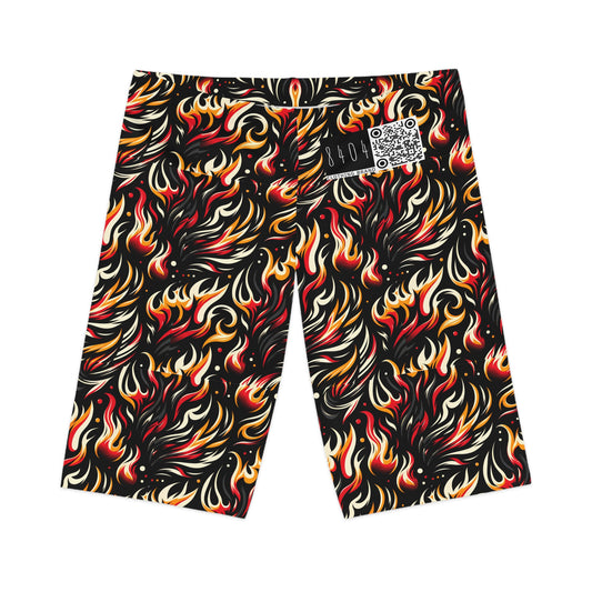 Fire & Flames Bold Streetwear Statement Women's Bike Shorts - 8404 Design-60