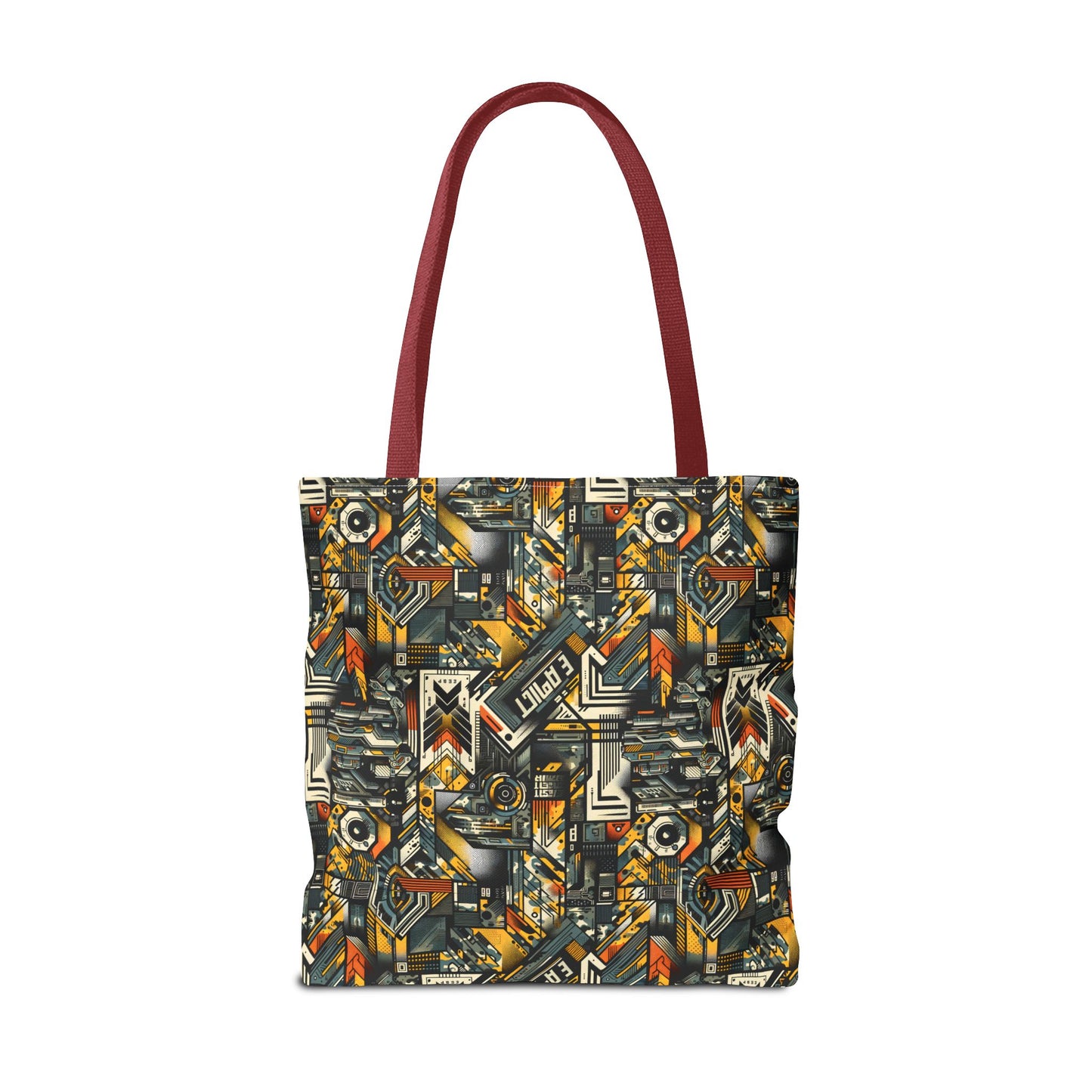 Digital Punk Futuristic Grunge Tote Bag - 8404 Design-49