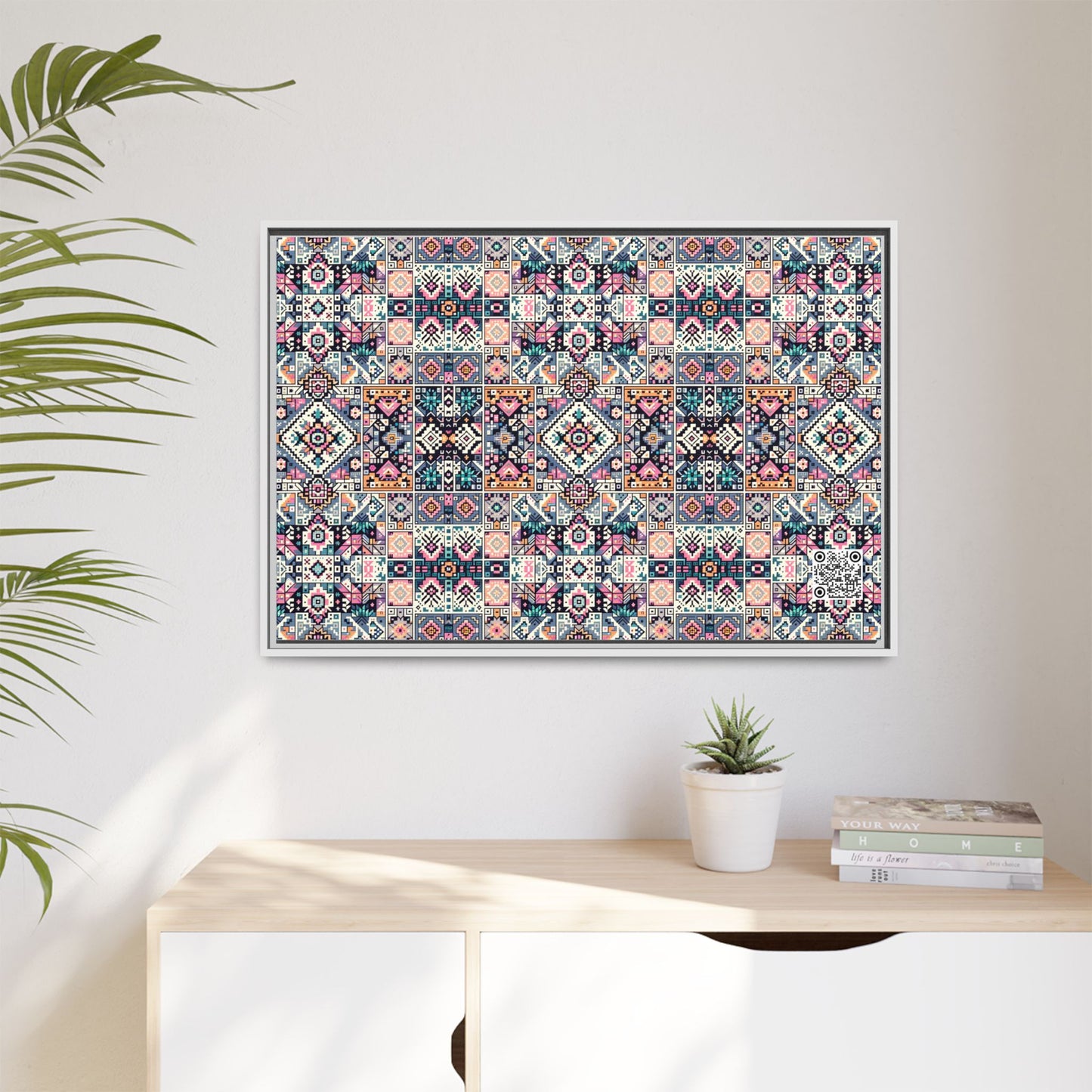 Matte Canvas, Framed (multi-Color) - 8404 Design-01