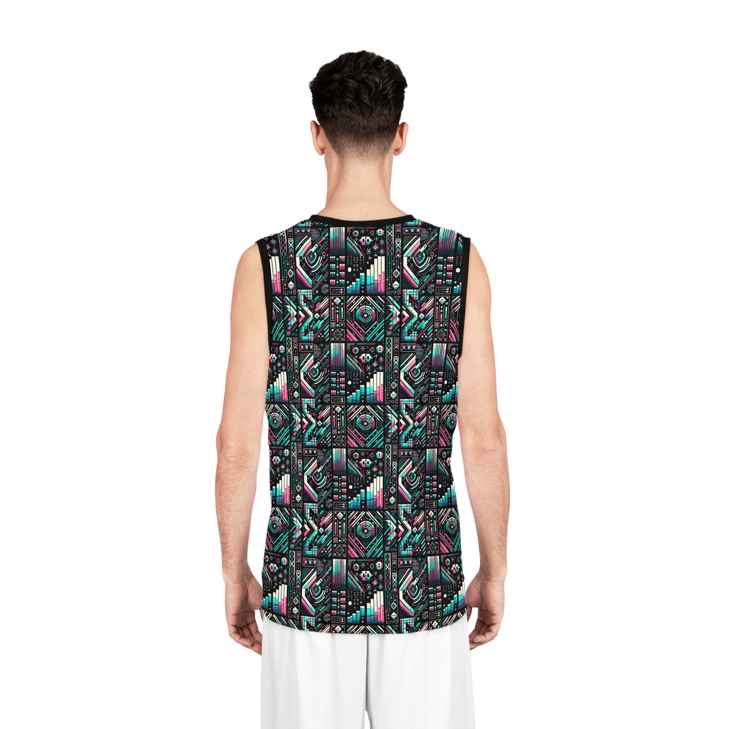 Digital Artistry Digital-native Streetwear Basketball Jersey - 8404 Design-60