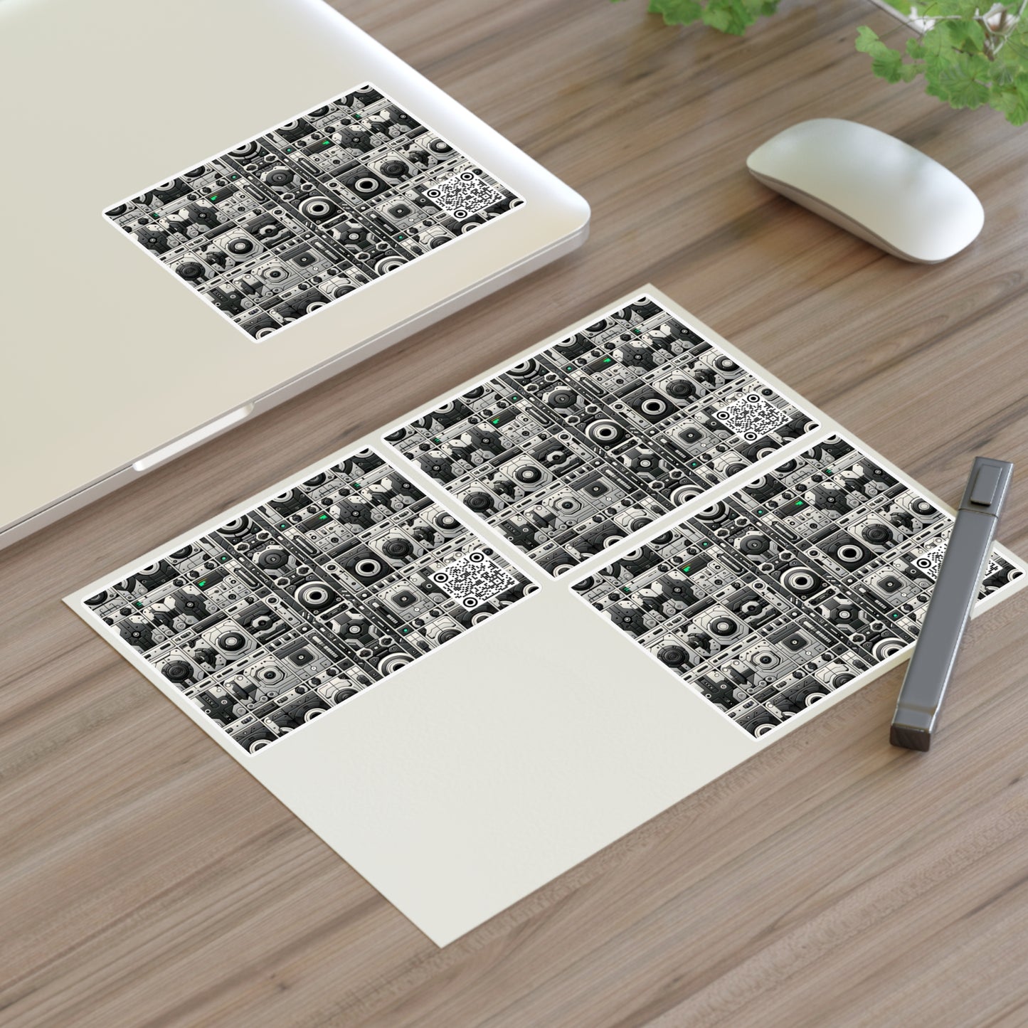 Tech Utility Aesthetics Tech-Forward Minimalism Sticker Sheets - 8404 Design-60