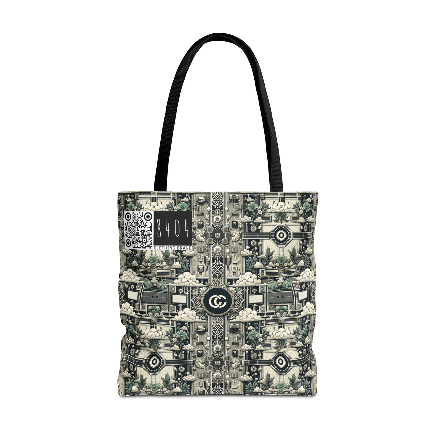 Cyber Garden Party Tech Garden Extravaganza Tote Bag - 8404 Design-54