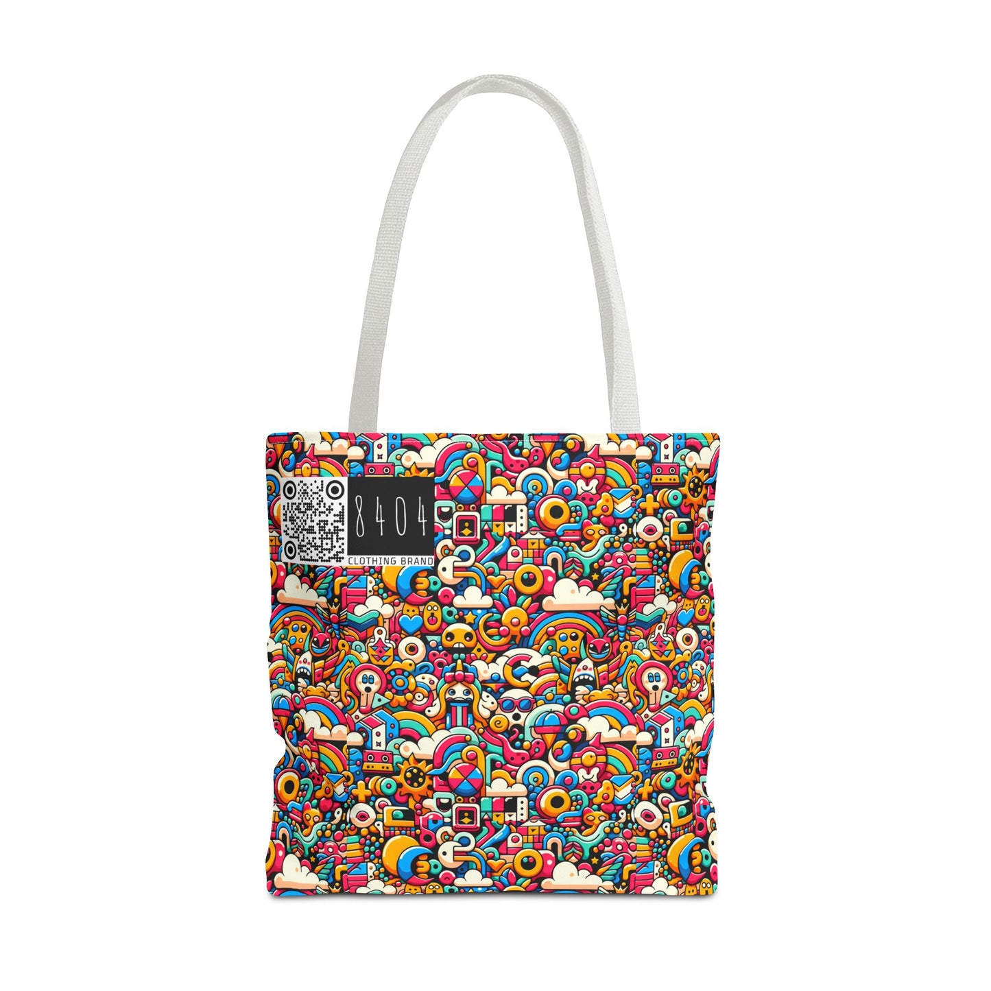 Neon Pop Playful Pop Culture Mashup Tote Bag - 8404 Design-62