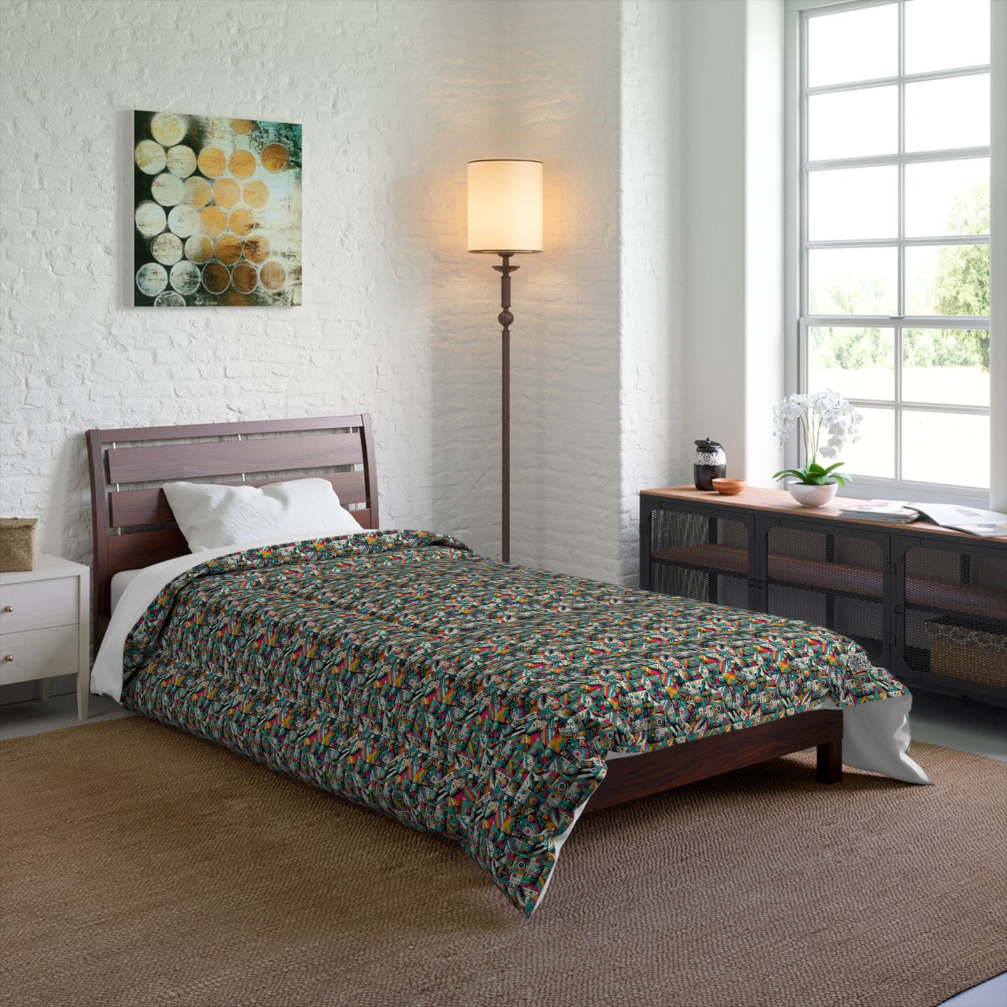 Graffiti Fusion Modern Street Art Fusion Comforter - 8404 Design-58