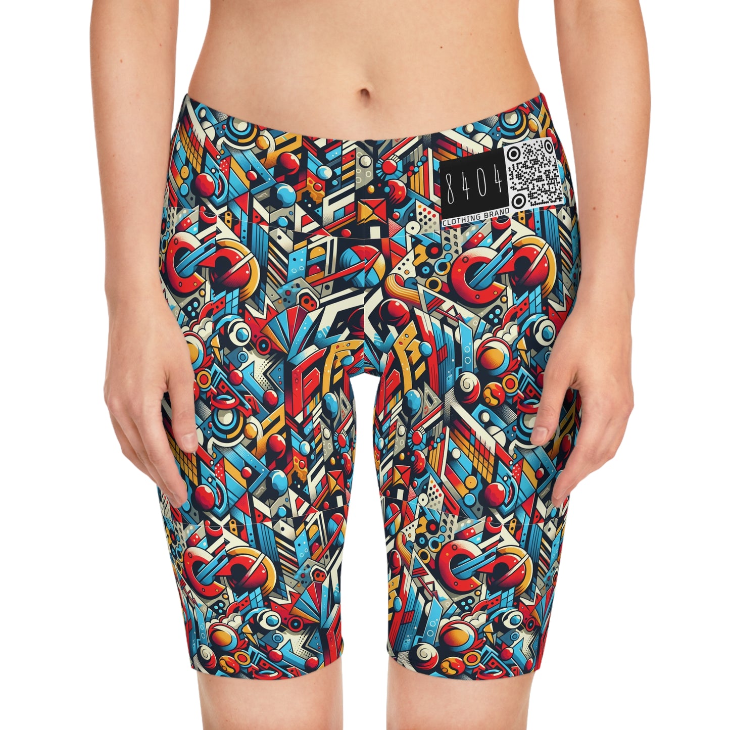 Neo-Traditional Street Art Modern Street Art Fusion Women's Bike Shorts - 8404 Design-67