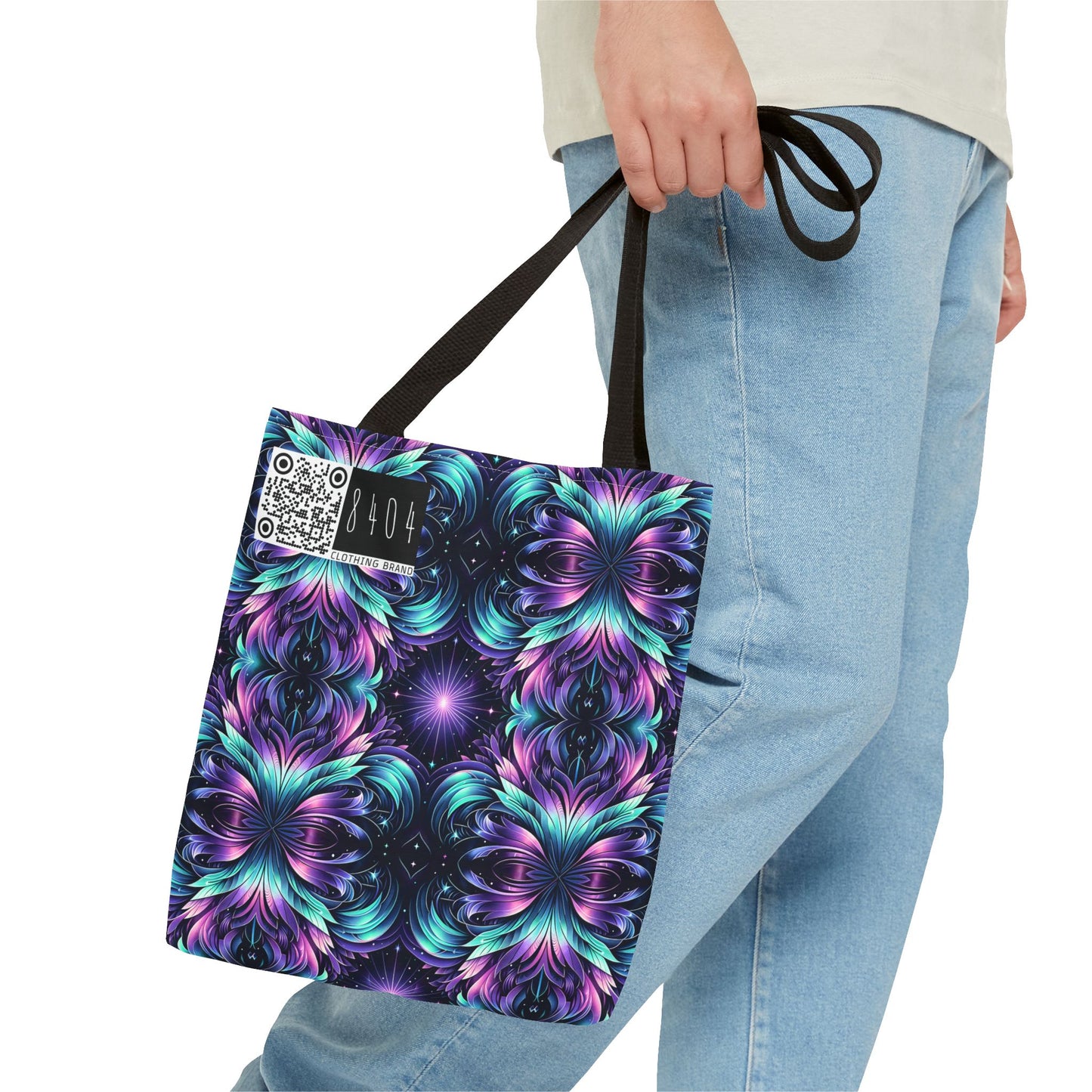 Iridescent Dream Futuristic Tech Tote Bag - 8404 Design-60