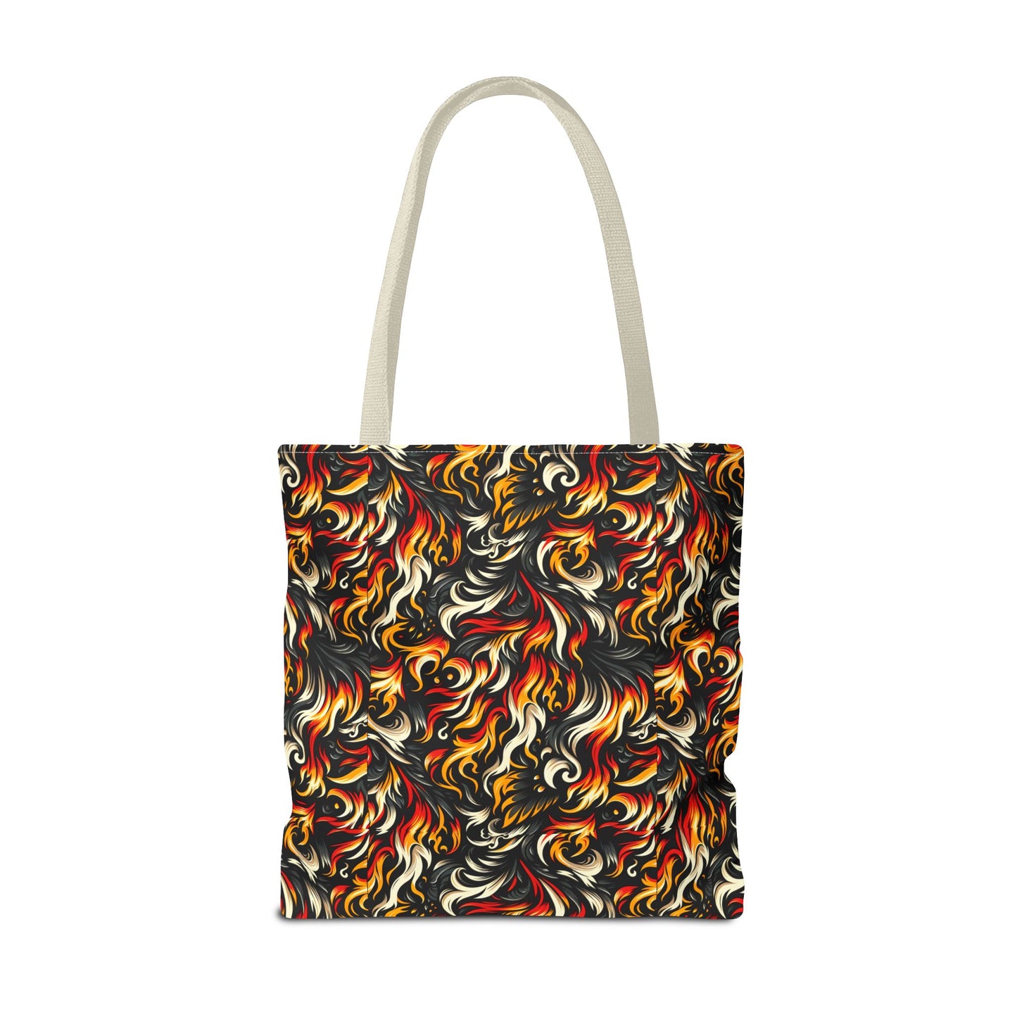 Fire & Flames Bold Streetwear Statement Tote Bag - 8404 Design-55