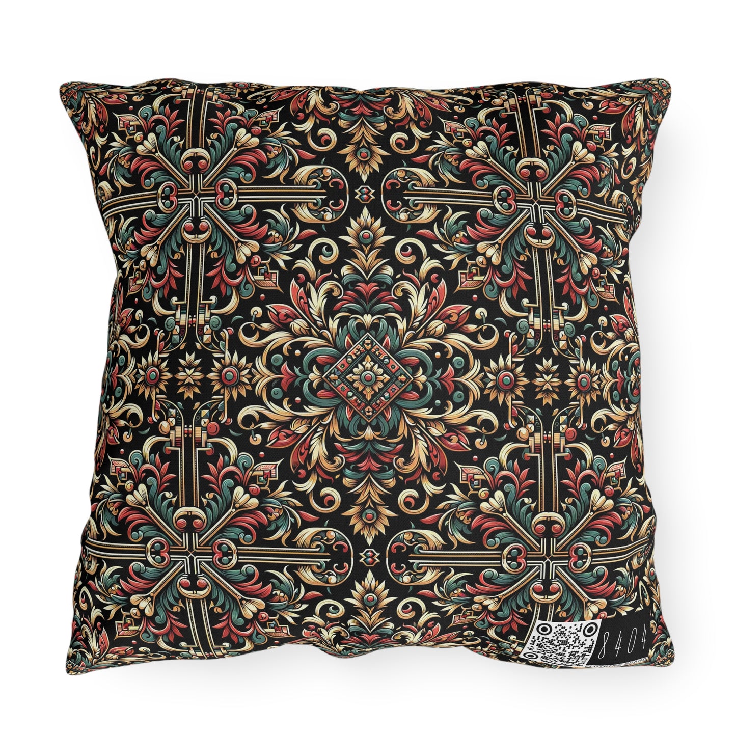 Streetwear Renaissance Artistic Clash of Old and New Outdoor Pillow - 8404 Design-46