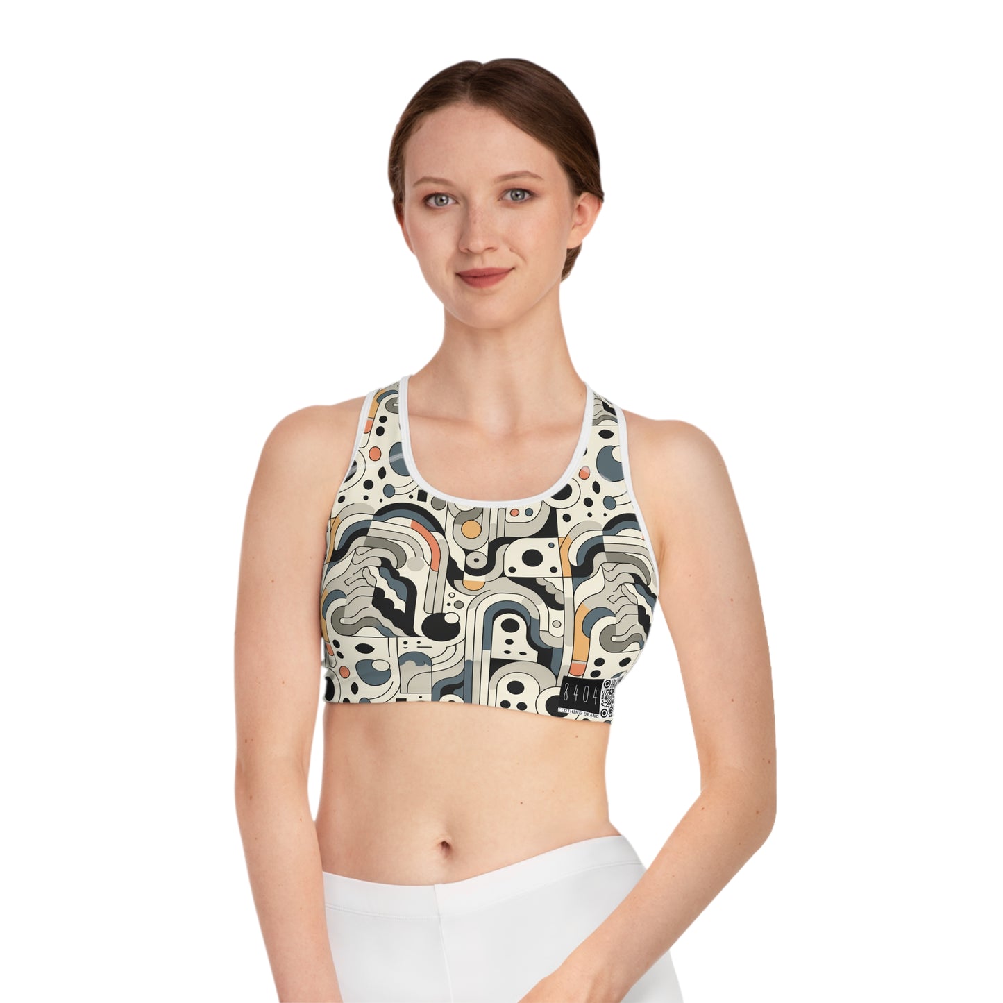 Modern Minimalism Minimalist Tech Sports Bra - 8404 Design-60