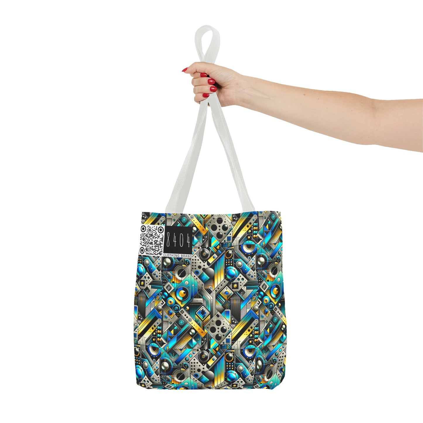 Tech Art Fusion Tech-Forward Streetwear Tote Bag - 8404 Design-50