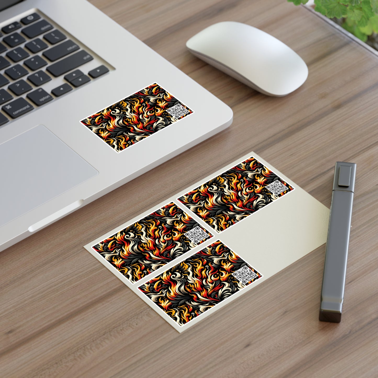 Fire & Flames Bold Streetwear Statement Sticker Sheets - 8404 Design-55