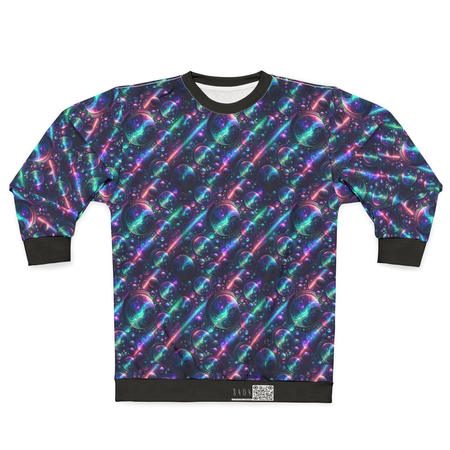 Iridescent Tech Fusion Tech-Forward Streetwear Sweatshirt - 8404 Design-51