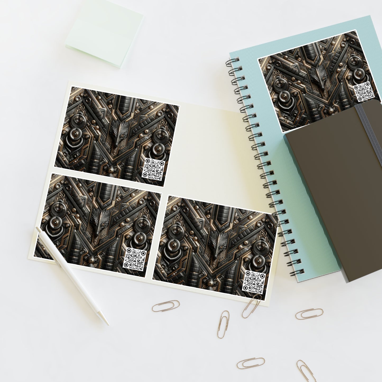 Tech Noir Fusion Sleek Tech Luxe Sticker Sheets - 8404 Design-49