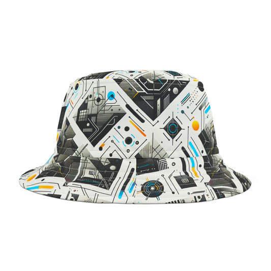 Tech Minimalism Minimalist Tech Bucket Hat - 8404 Design-47