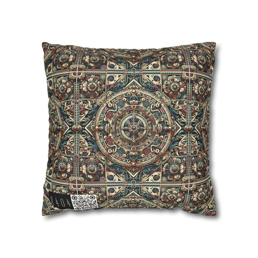 Urban Renaissance Historical Fusion With Street Edge Faux Suede Square Pillowcase - 8404 Design-57