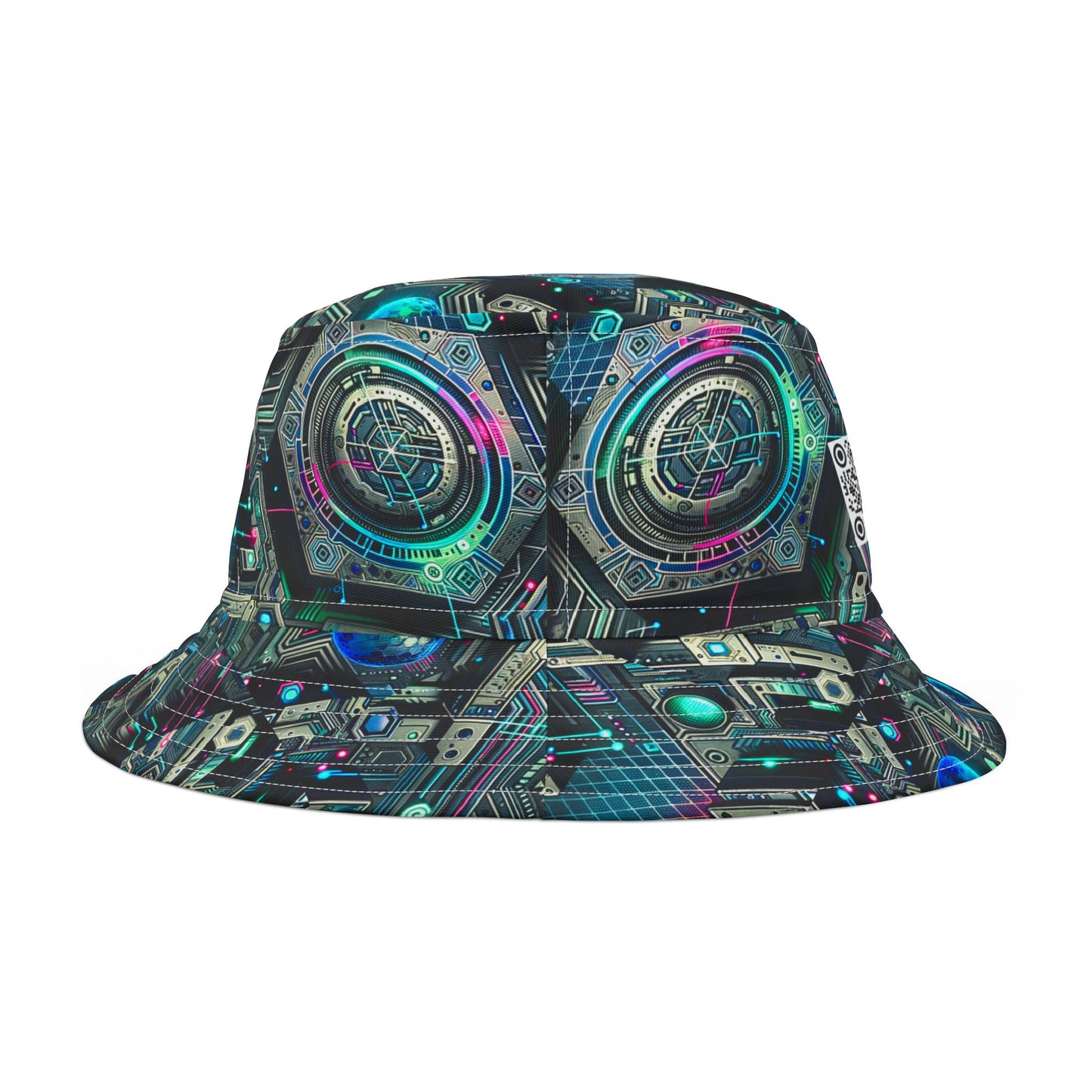 Tech-Infused Futurism Sleek Tech Edge Bucket Hat - 8404 Design-46