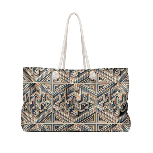 Tech Illusion Graphics Futuristic Artistry Weekender Bag - 8404 Design-52