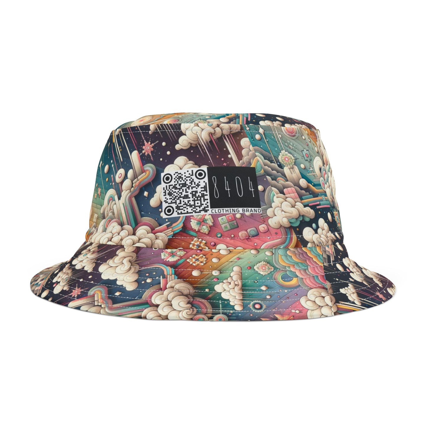 Digital Dreamland Whimsical and Nostalgic Streetwear With a Digital Twist Bucket Hat - 8404 Design-52