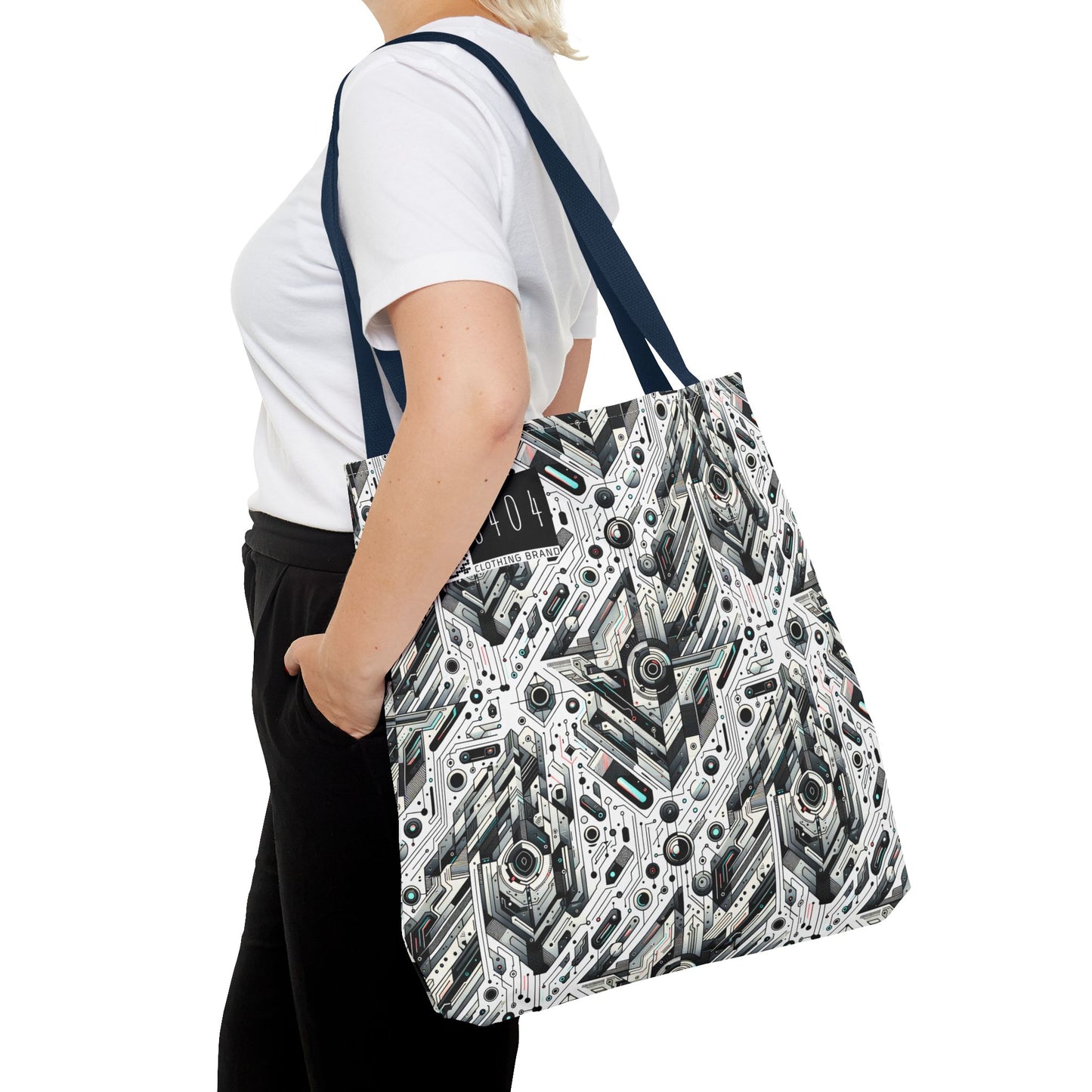 Tech-Infused Streetwear Tech-Forward Minimalism Tote Bag - 8404 Design-51