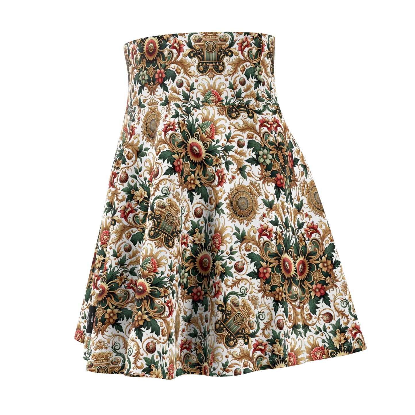 Monogram Madness Luxurious Streetwear Women's Skater Skirt - 8404 Design-68