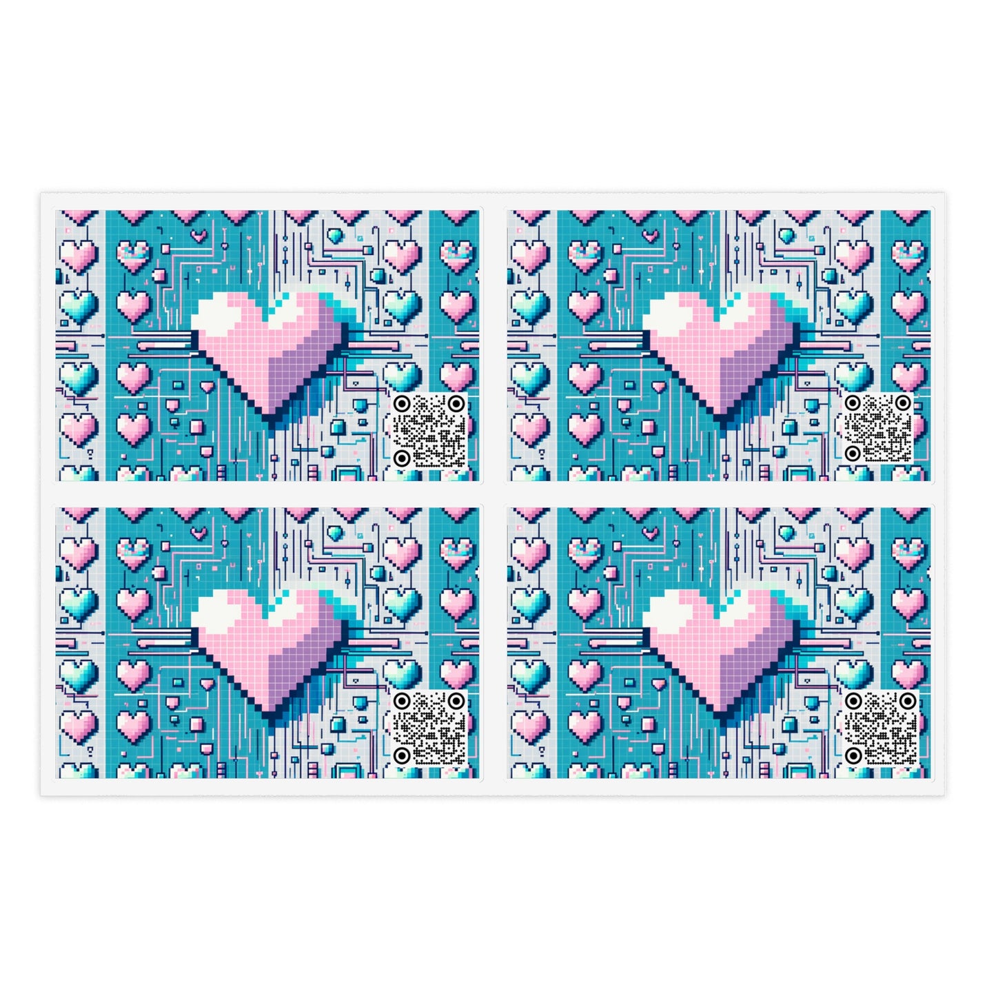 Digital Romance Modern Tech Romance Sticker Sheets - 8404 Design-44
