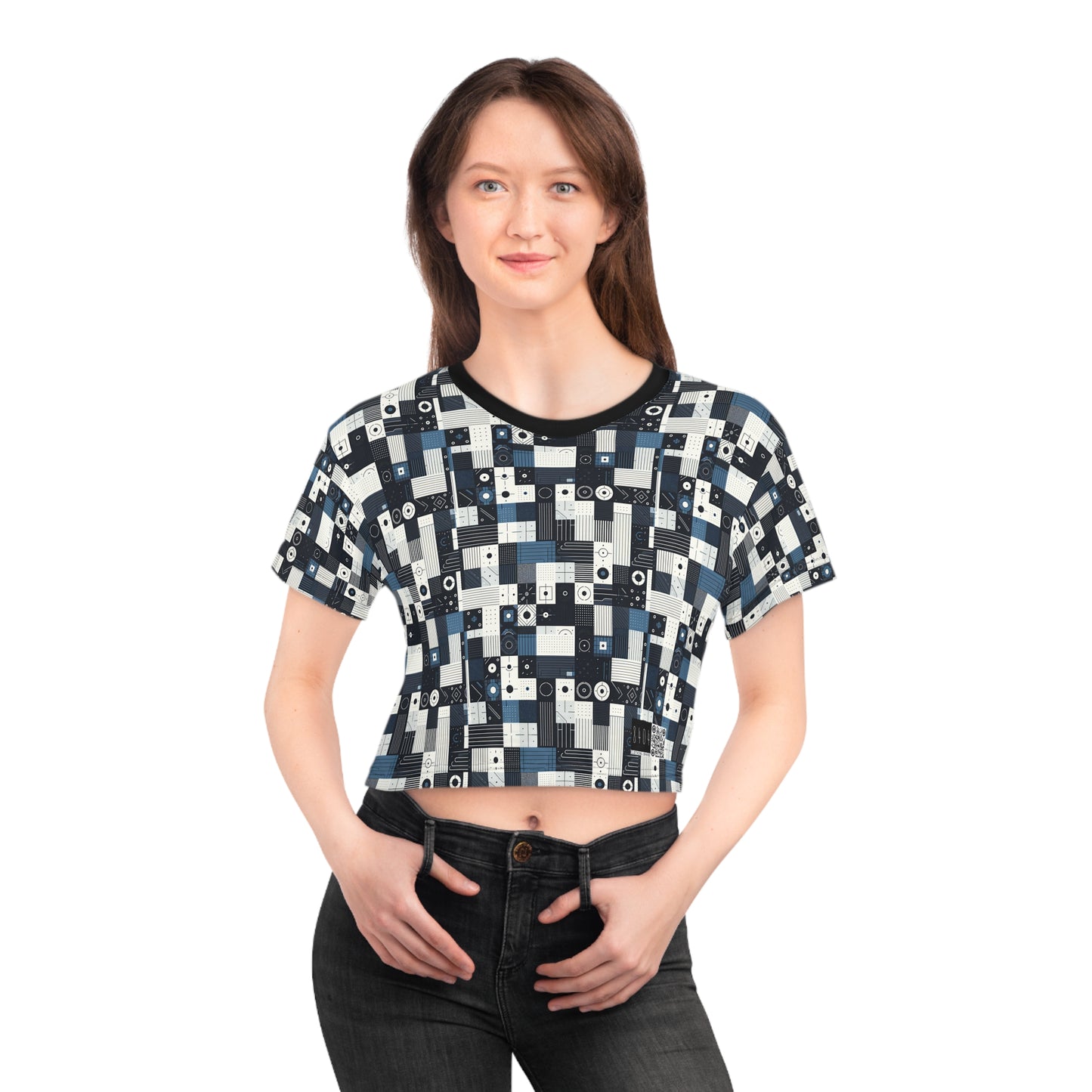 Minimalist Athleisure Minimalist Tech Crop Tee - 8404 Design-39