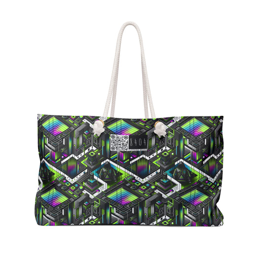 Retro Futurism Graphics Tech-Forward Streetwear Weekender Bag - 8404 Design-52