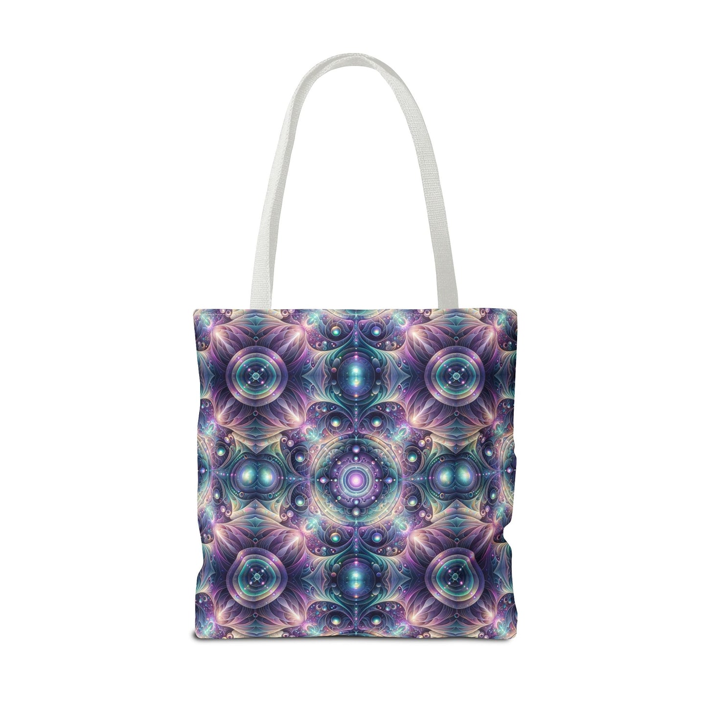 Iridescent Tech Fusion Tech-Forward Streetwear Tote Bag - 8404 Design-61
