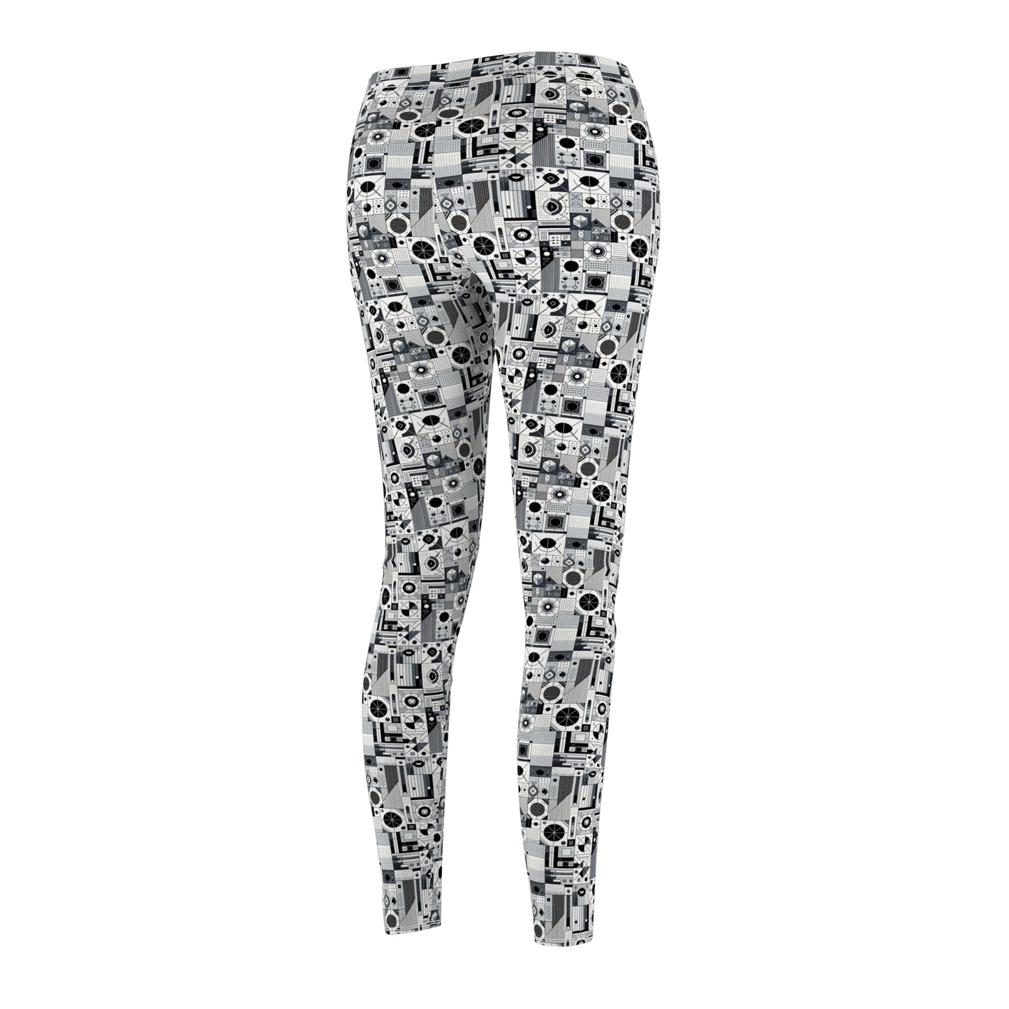 Digital Minimalism Minimalist Tech Women's Cut & Sew Casual Leggings - 8404 Design-65