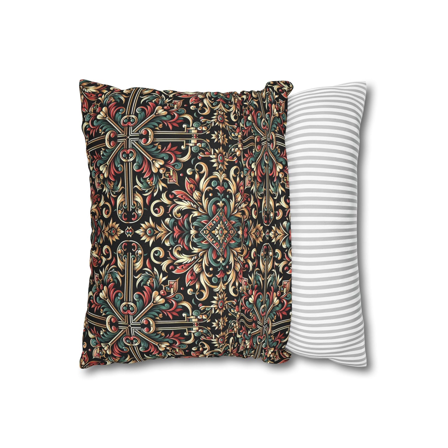 Streetwear Renaissance Artistic Clash of Old and New Spun Polyester Square Pillowcase - 8404 Design-46