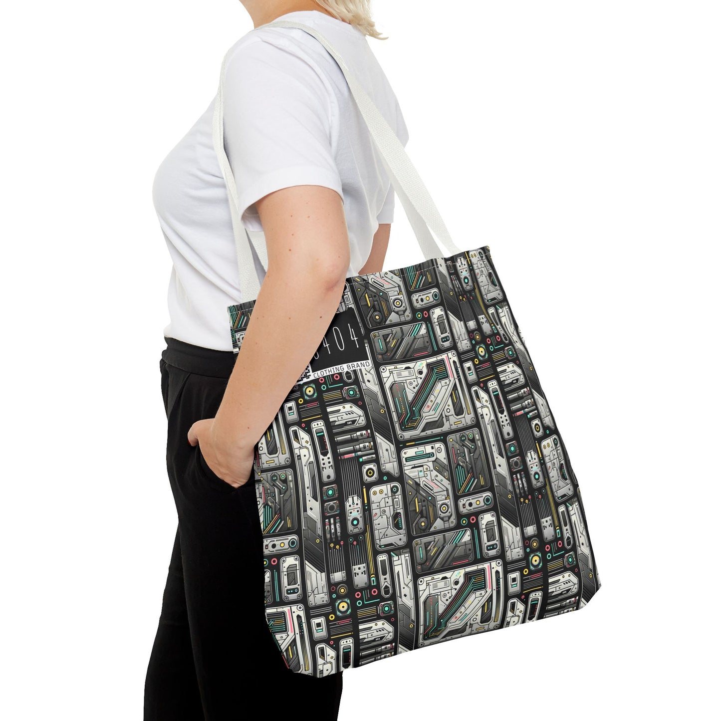 Tech Utility Gear Tech-Forward Minimalism Tote Bag - 8404 Design-45