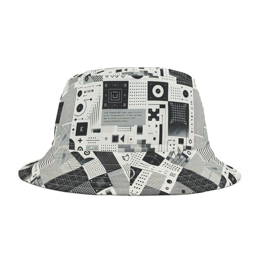 Digital Minimalism Minimalist Tech Bucket Hat - 8404 Design-50