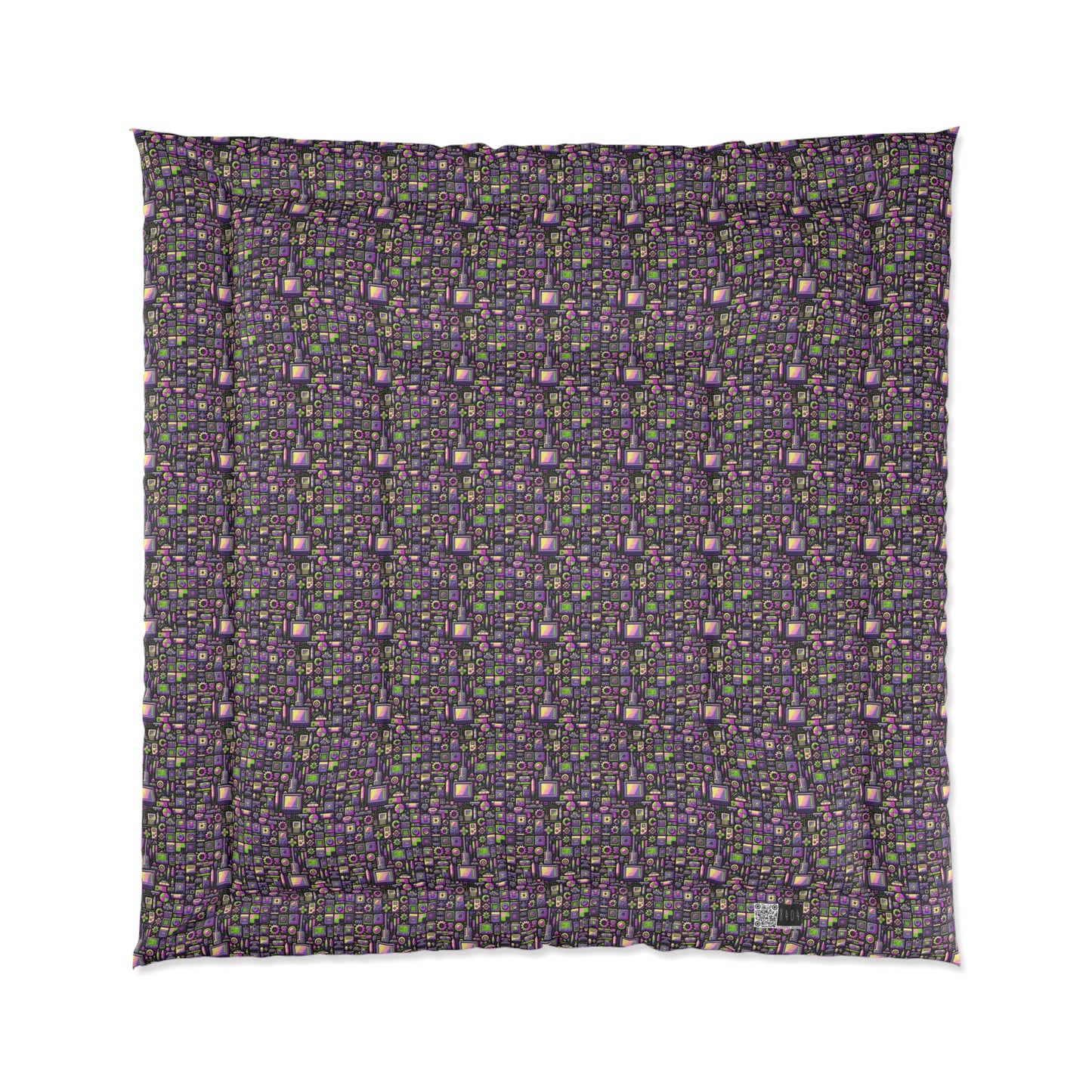 Digital Nostalgia Remix Modern Vintage Fusion Comforter - 8404 Design-67
