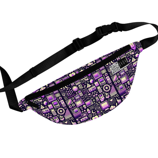 Digital Nostalgia Remix Modern Vintage Fusion Fanny Pack - 8404 Design-54