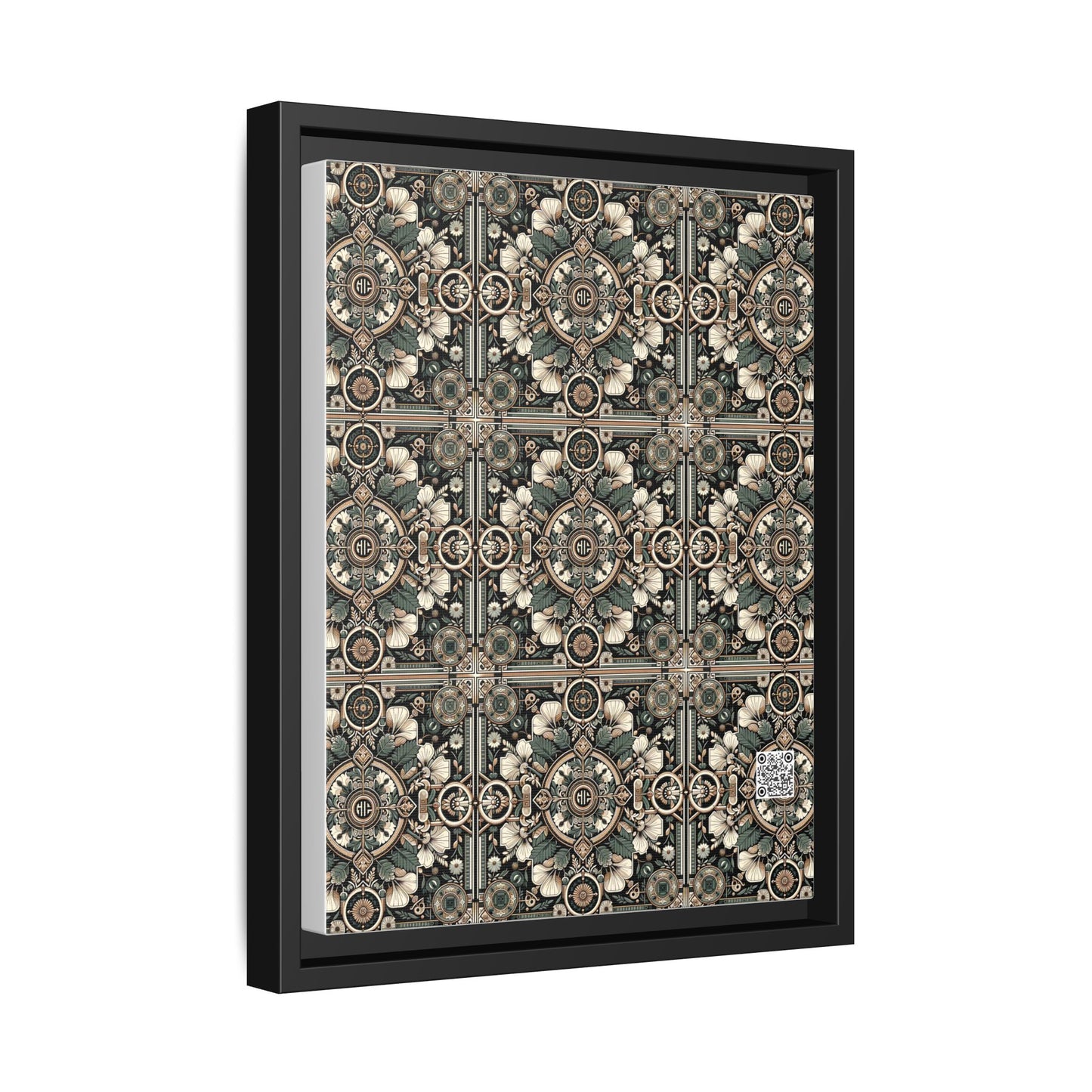 Cyber Garden Party Tech Garden Extravaganza Matte Canvas, Framed (multi-Color) - 8404 Design-66 A