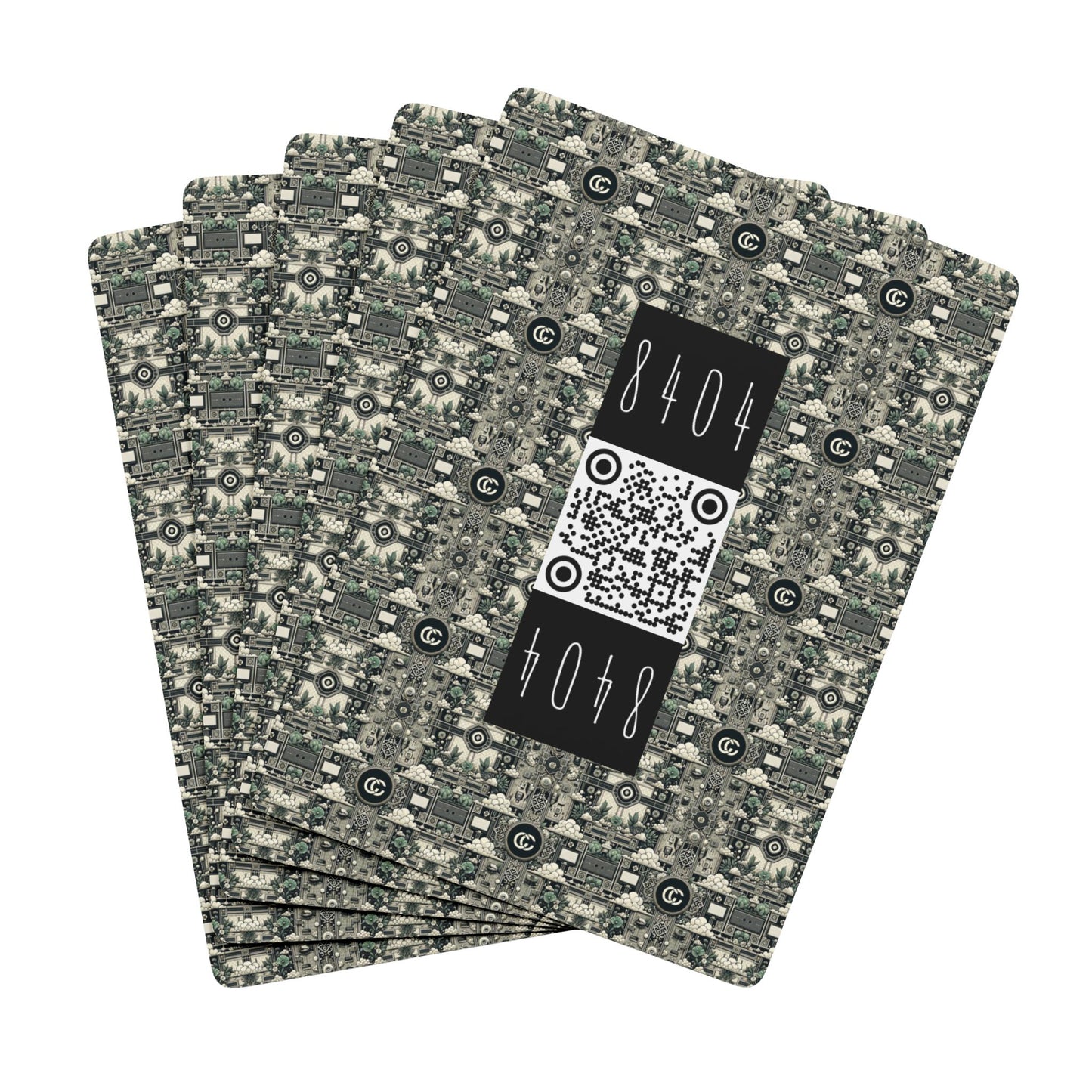 Cyber Garden Party Tech Garden Extravaganza Poker Playing Cards - 8404 Design-54 S