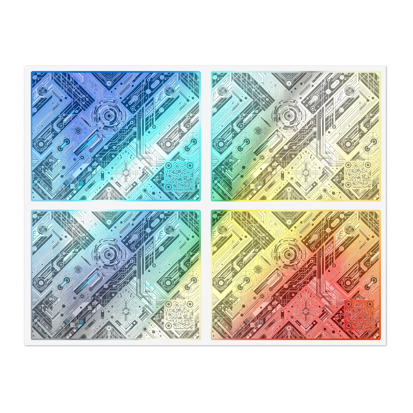 Tech-Infused Streetwear Tech-Forward Minimalism Sticker Sheets - 8404 Design-63