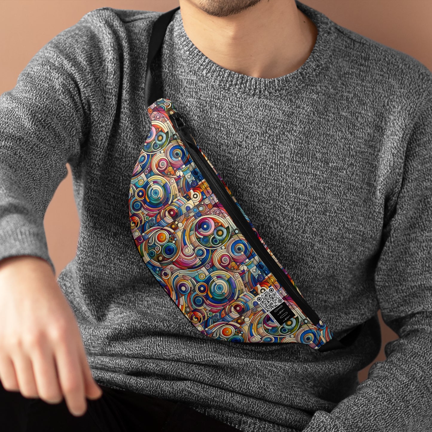Digital Artistic Expression Artistic Streetwear Fanny Pack - 8404 Design-49