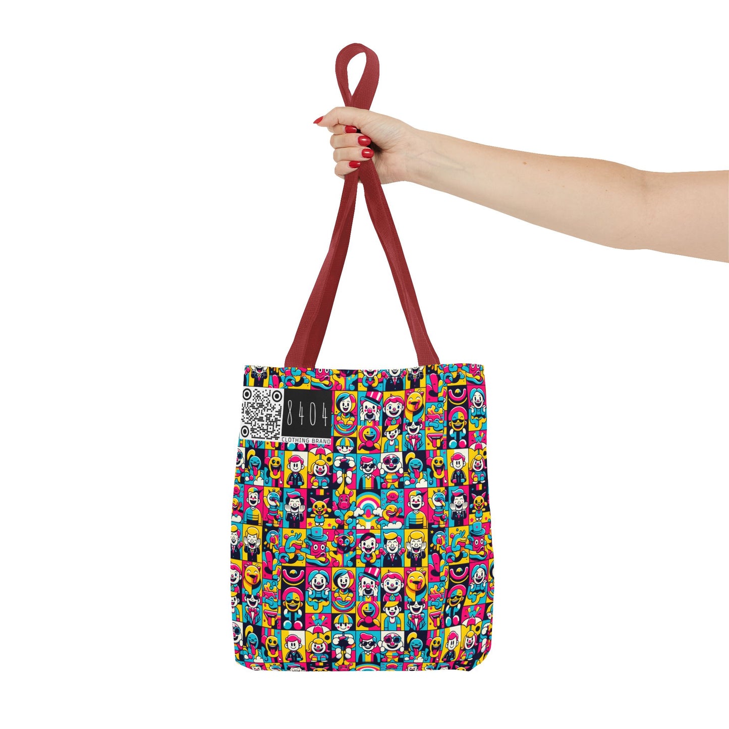 Neon Pop Playful Pop Culture Mashup Tote Bag - 8404 Design-60