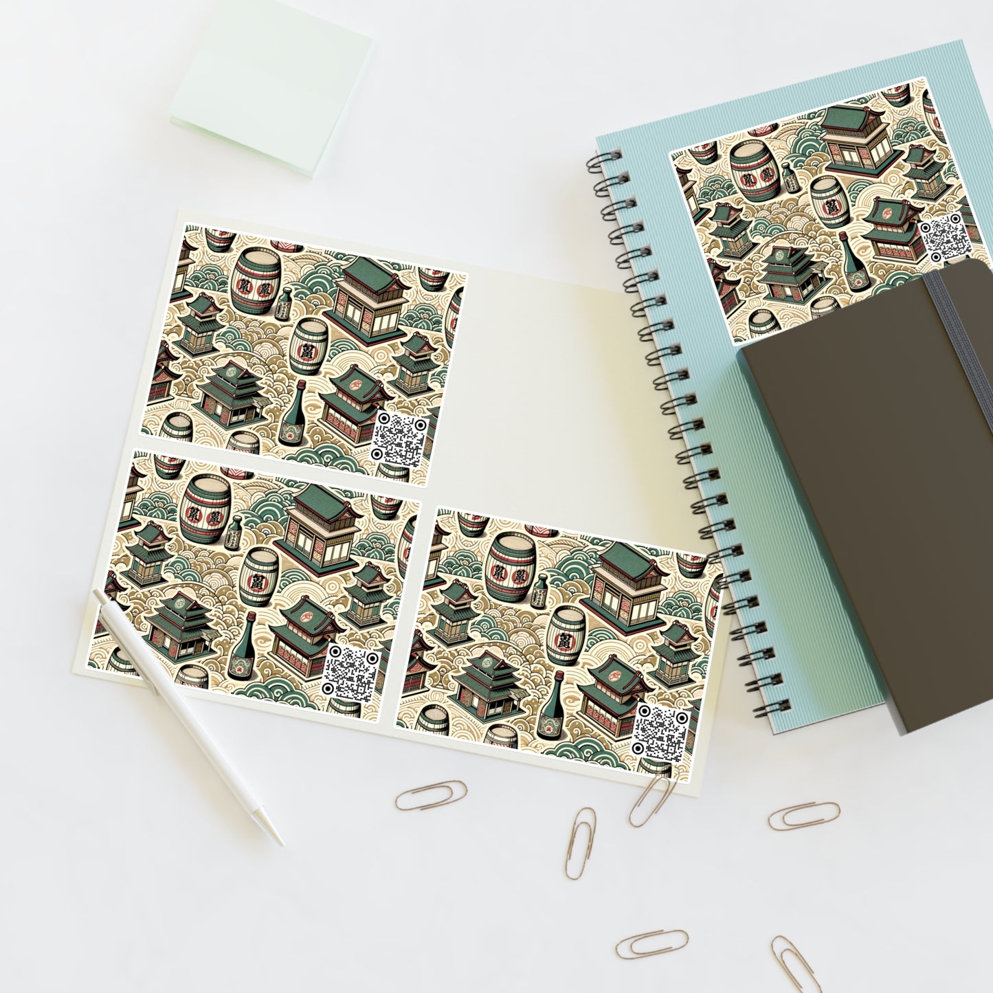 Cultural Artisanal Fusion Contemporary Cultural Elegance Sticker Sheets - 8404 Design-68